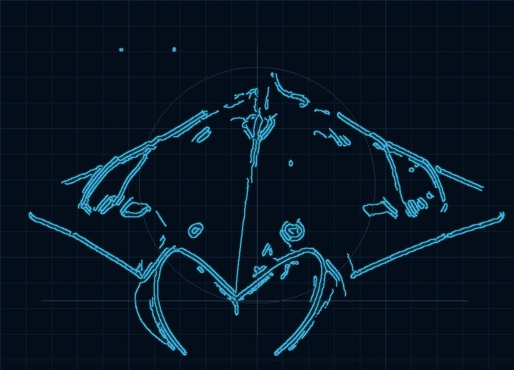 Conceptual undersea vehicle engineering blueprint